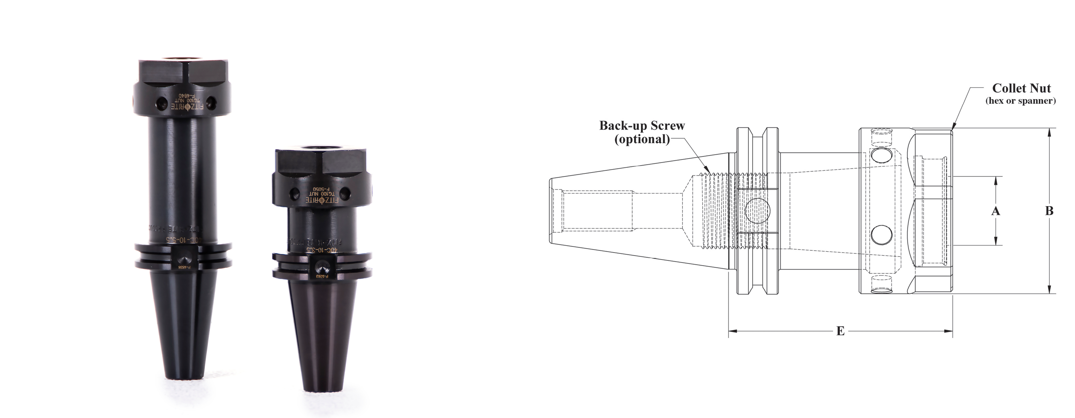 CAT 40 TG100 Collet Chucks